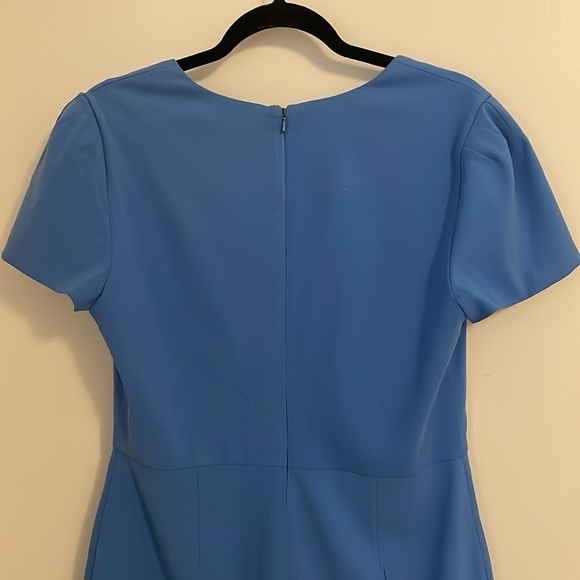 Badgley Mishka Blue Sheath Dress Size 12 Rent the Runway Exclusive - Picture 10 of 13
